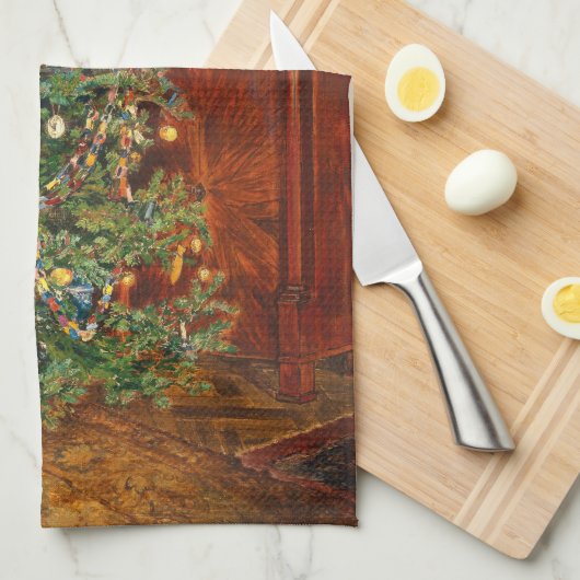 Christmas Tree C Müller Weihnachtsbaum 1914 キッチンタオル (四つ折り)