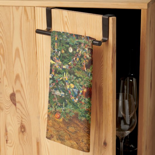 Christmas Tree C Müller Weihnachtsbaum 1914 キッチンタオル (三つ折り)