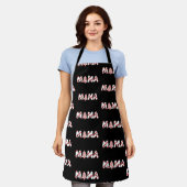 Christmas Tree Cake Matching Family Party Mama  エプロン (着用した状態)