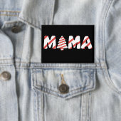 Christmas Tree Cake Matching Family Party Mama  缶バッジ (インサイチュ)