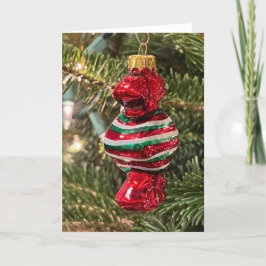 Christmas Tree Candy Ornament Card サンキューカード