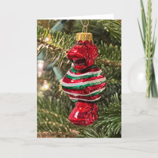 Christmas Tree Candy Ornament Card サンキューカード