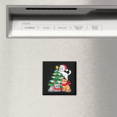 Christmas Tree Cats Xmas マグネット (インサイチュ (食洗機))