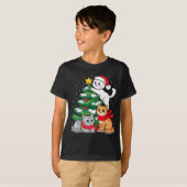Christmas Tree Cats Xmas  Tシャツ (正面フル)