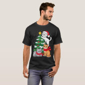 Christmas Tree Cats Xmas  Tシャツ (正面フル)