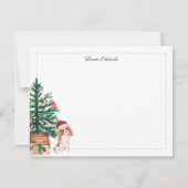 Christmas Tree Cavalier King Charles Spaniel ノートカード (正面)