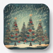 Christmas Tree Celebration ペーパープレート (正面)