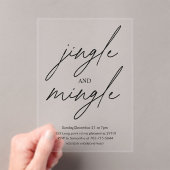 "Christmas Tree Christmas Party | Festive Holiday アクリル招待状 (インサイチュ (ポータブル))