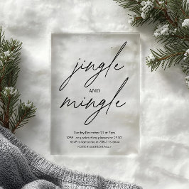 "Christmas Tree Christmas Party | Festive Holiday アクリル招待状