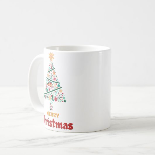 Christmas Tree Cup コーヒーマグカップ (正面左)