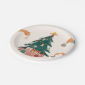 Christmas tree decoration Paper Plate ペーパープレート (アングル)