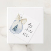 Christmas tree decoration with bow Baby shower フェイバータグ (インサイチュ)