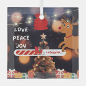 Christmas tree decorations ガラスオーナメント (正面)