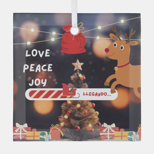 Christmas tree decorations ガラスオーナメント (正面)