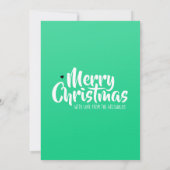 Christmas Tree Distresed Grunge Green & Black シーズンカード (裏面)