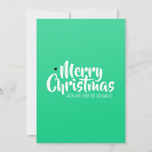 Christmas Tree Distresed Grunge Green & Black シーズンカード (裏面)