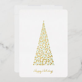 Christmas Tree Dots 箔シーズンカード