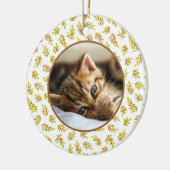 Christmas Tree Editable Pet Photo Decoration セラミックオーナメント (左)
