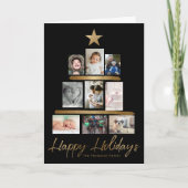 Christmas tree Family photo Collage Year Review シーズンカード (正面)