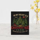 Christmas Tree Farm In My Heart Holiday Forest Gif カード (黄色い花)