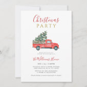 Christmas Tree & Farm Truck Christmas Party 招待状 (正面)