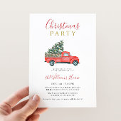 Christmas Tree & Farm Truck Christmas Party 招待状