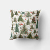 Christmas tree forest, original design クッション (裏面)