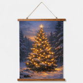 Christmas Tree | Forest Vertical Wall Tapestry 吊り下げ型タペストリー (正面)