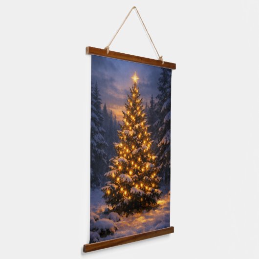 Christmas Tree | Forest Vertical Wall Tapestry 吊り下げ型タペストリー (傾斜あり)
