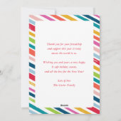 CHRISTMAS TREE frame festive fun modern minimal シーズンカード (裏面)