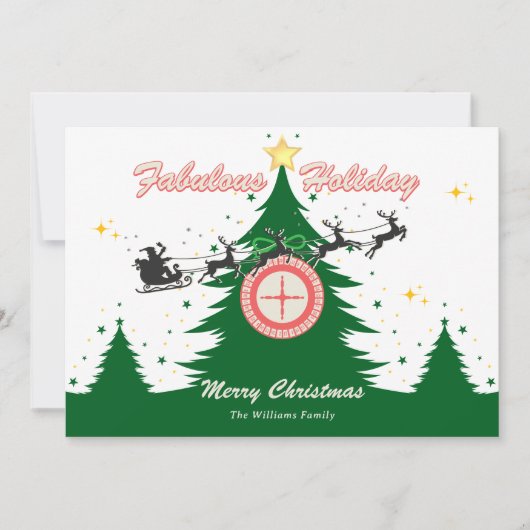 Christmas Tree French Roulette Casino Style シーズンカード (正面)