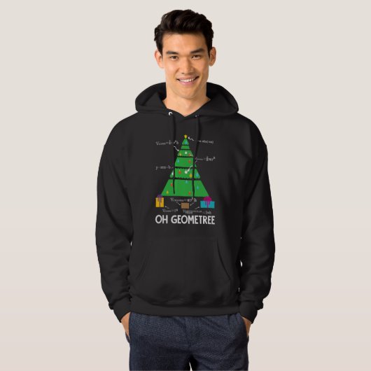 Christmas Tree Geometree Geometry Funny Math Teach パーカ (正面フル)