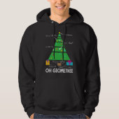 Christmas Tree Geometree Geometry Funny Math Teach パーカ (正面)