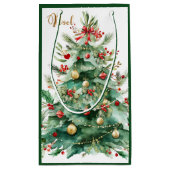 Christmas Tree Gift Bag スモールペーパーバッグ (裏面)