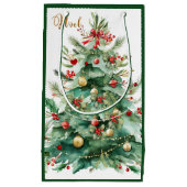 Christmas Tree Gift Bag スモールペーパーバッグ (正面)