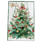 Christmas Tree Gift Bag ミディアムペーパーバッグ (裏面)