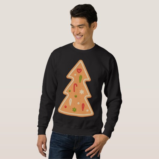 Christmas Tree Gingerbread cake Xmas スウェットシャツ (正面フル)