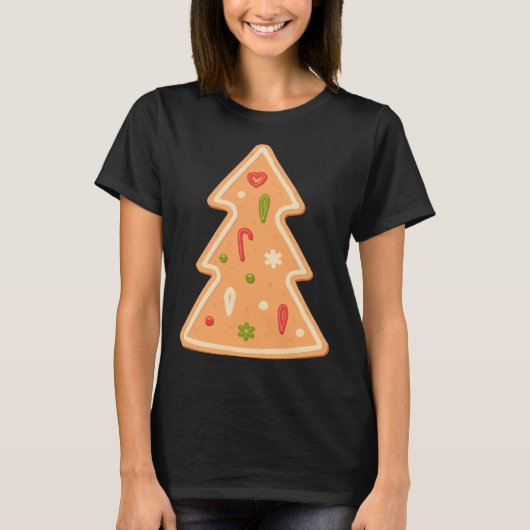 Christmas Tree Gingerbread cake Xmas Tシャツ (正面)