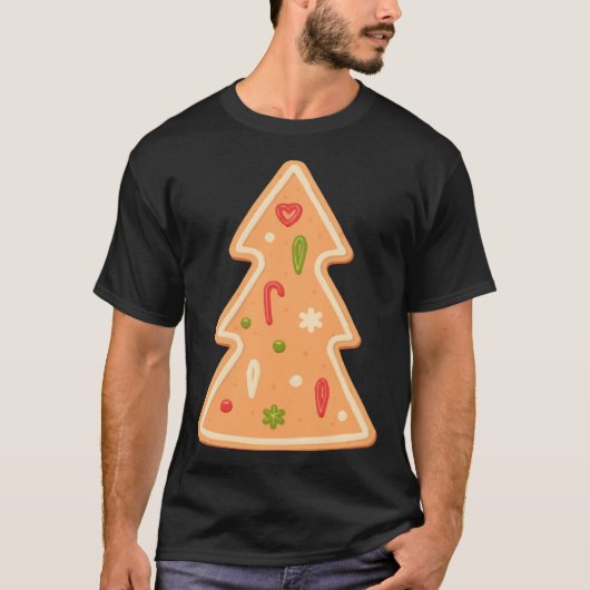 Christmas Tree Gingerbread cake Xmas Tシャツ (正面)