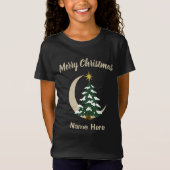 Christmas Tree Girls T-Shirt Custom Holiday Tee Tシャツ (正面)