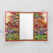 Christmas Tree glitter sparkle red green beads カード (内部)