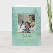 Christmas Tree Grandparents Photo Greeting Card カード (裏面)
