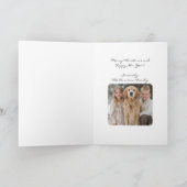 Christmas Tree Green Military Airplane Minimalist カード (内部)