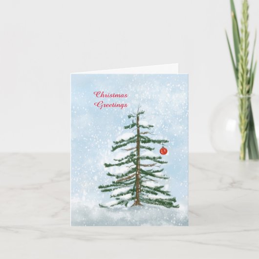 Christmas Tree Greeting Card カード (正面)