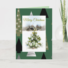 Christmas Tree Greeting Card カード