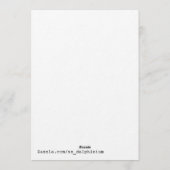 Christmas Tree Greeting Card 招待状 (裏面)