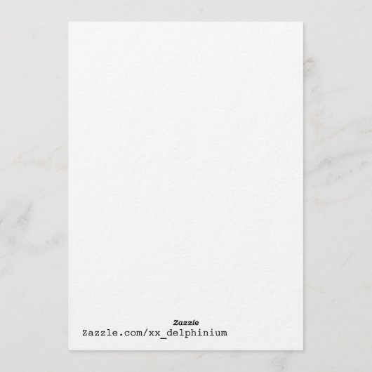 Christmas Tree Greeting Card 招待状 (裏面)