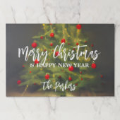 Christmas Tree Greetings Paper Placemat ペーパーパッド (正面)