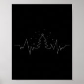 Christmas Tree Heartbeat Funny For Xmas Lovers  ポスター (正面)