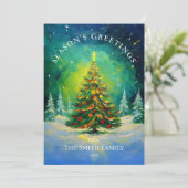 Christmas Tree Holiday Card シーズンカード (スタンド正面)
